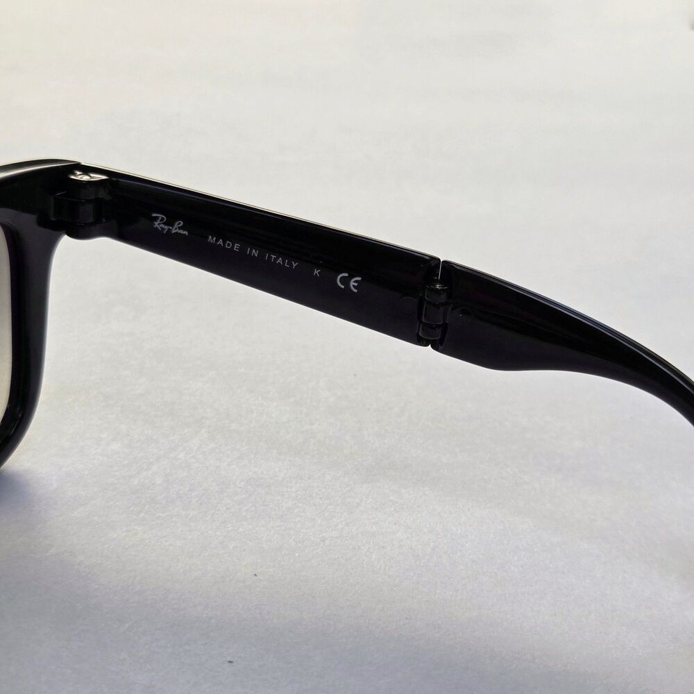 Ray-Ban Folding Wayfarer Classic Black/Light Grey Gradient RB4105 Sunglasses - Picture 11 of 11